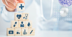 Depiction of centralized patient records analysis, ensuring compliance and personalized care through robust governance