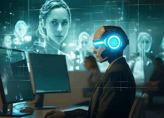 Robot signifies advanced technology, illustrating data observability tools' importance in optimizing decision-making and operational efficiency.