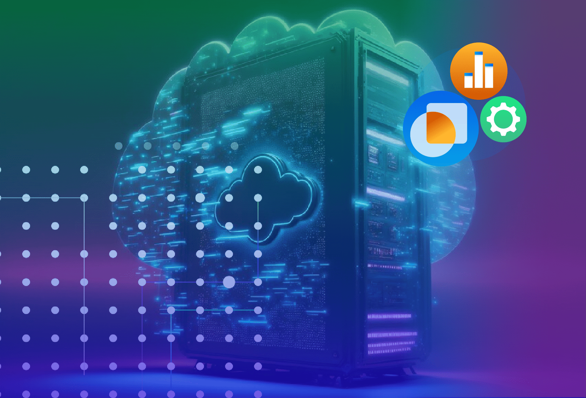 Illustration of innovative data lakehouse architecture, combining scalability and reliability for versatile analytics solutions